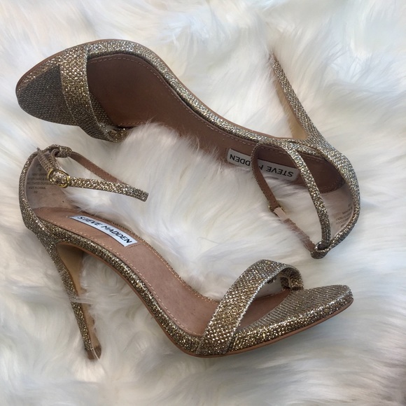 Steve Madden Shoes - Glitter gold heels
